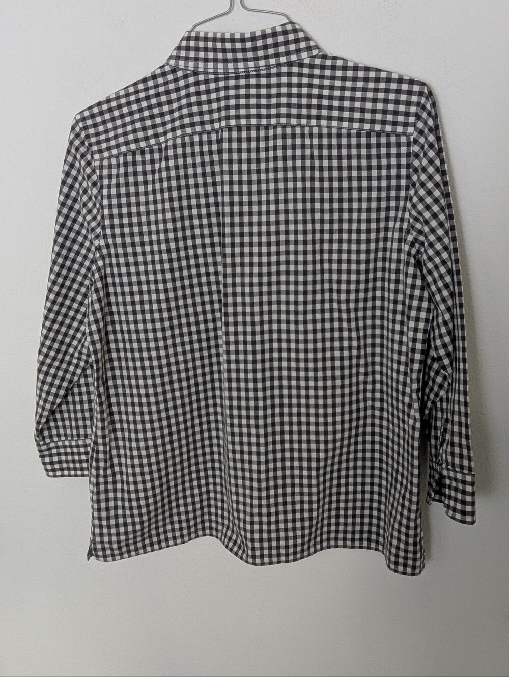 Lauren Ralph Lauren Women’s Black & White Check Plaid 3/4 Sleeve Petite M EUC - Picture 5 of 10